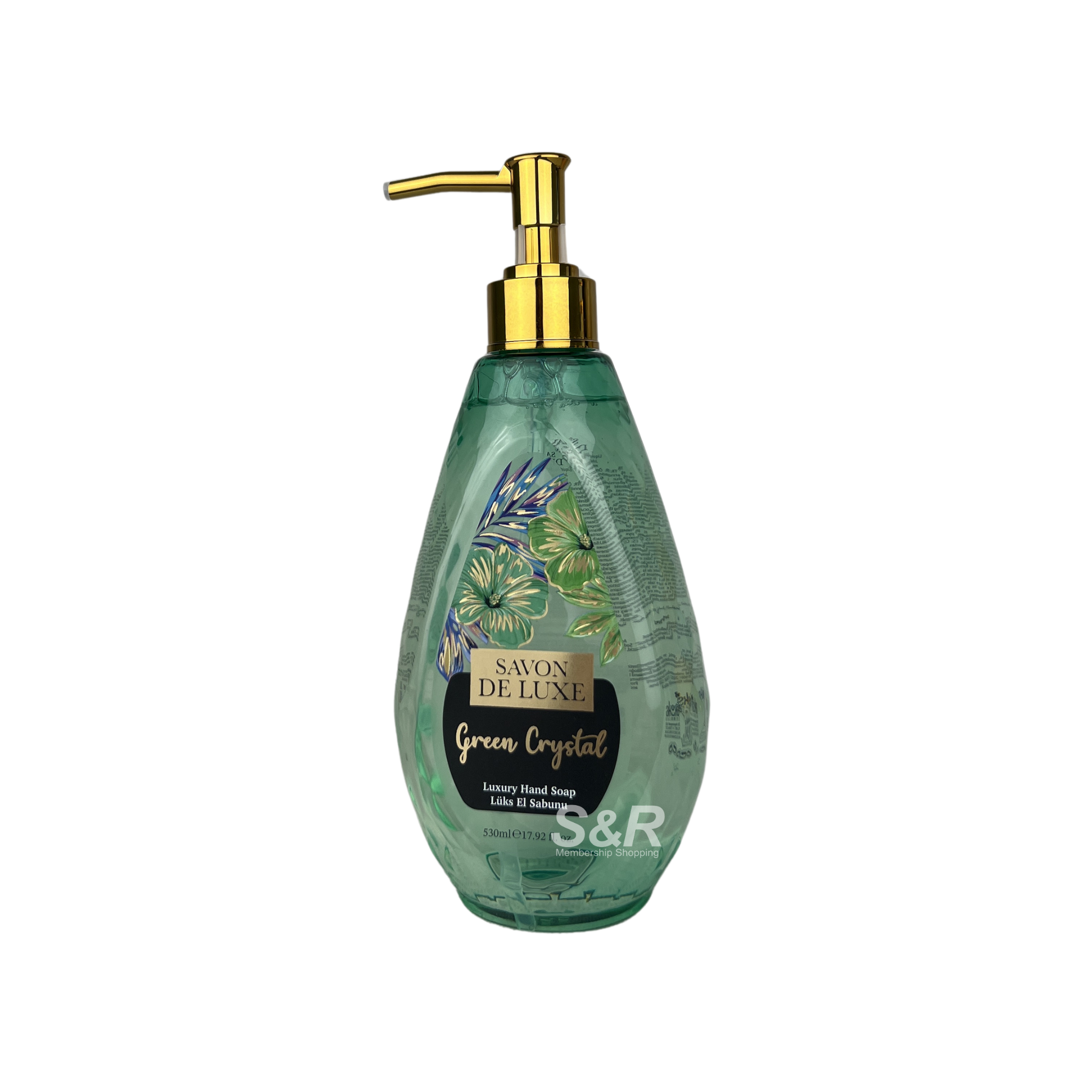 Savon De Luxe Green Crystal Luxury Hand Soap 530mL Savon De Luxe Green Crystal Luxury Hand Soap 530mL